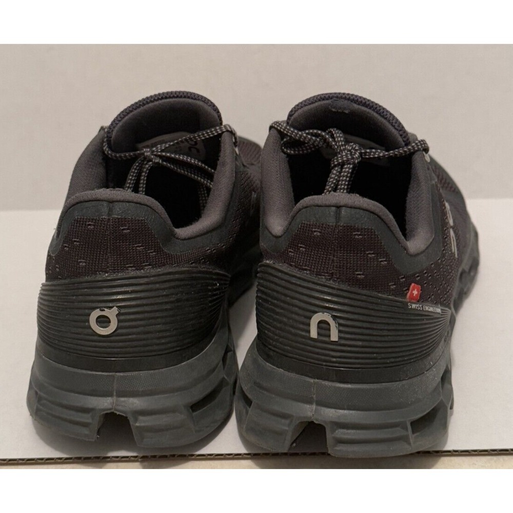 On Cloud Running Cloudstratus Shoes Black Women's Size 8.5 Swiss Engineering - Picture 5 of 7
